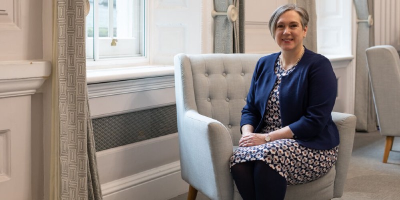 Lynn Woolsey sat in RCN headquarters reception