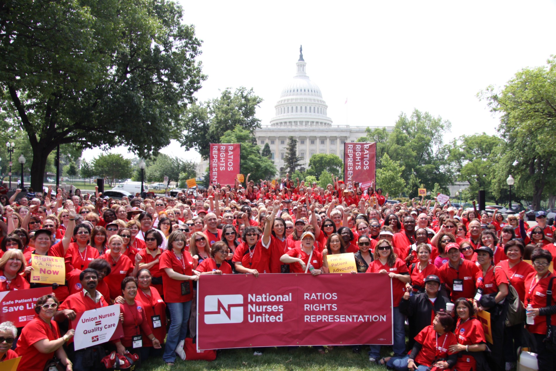 National Nurses United protest