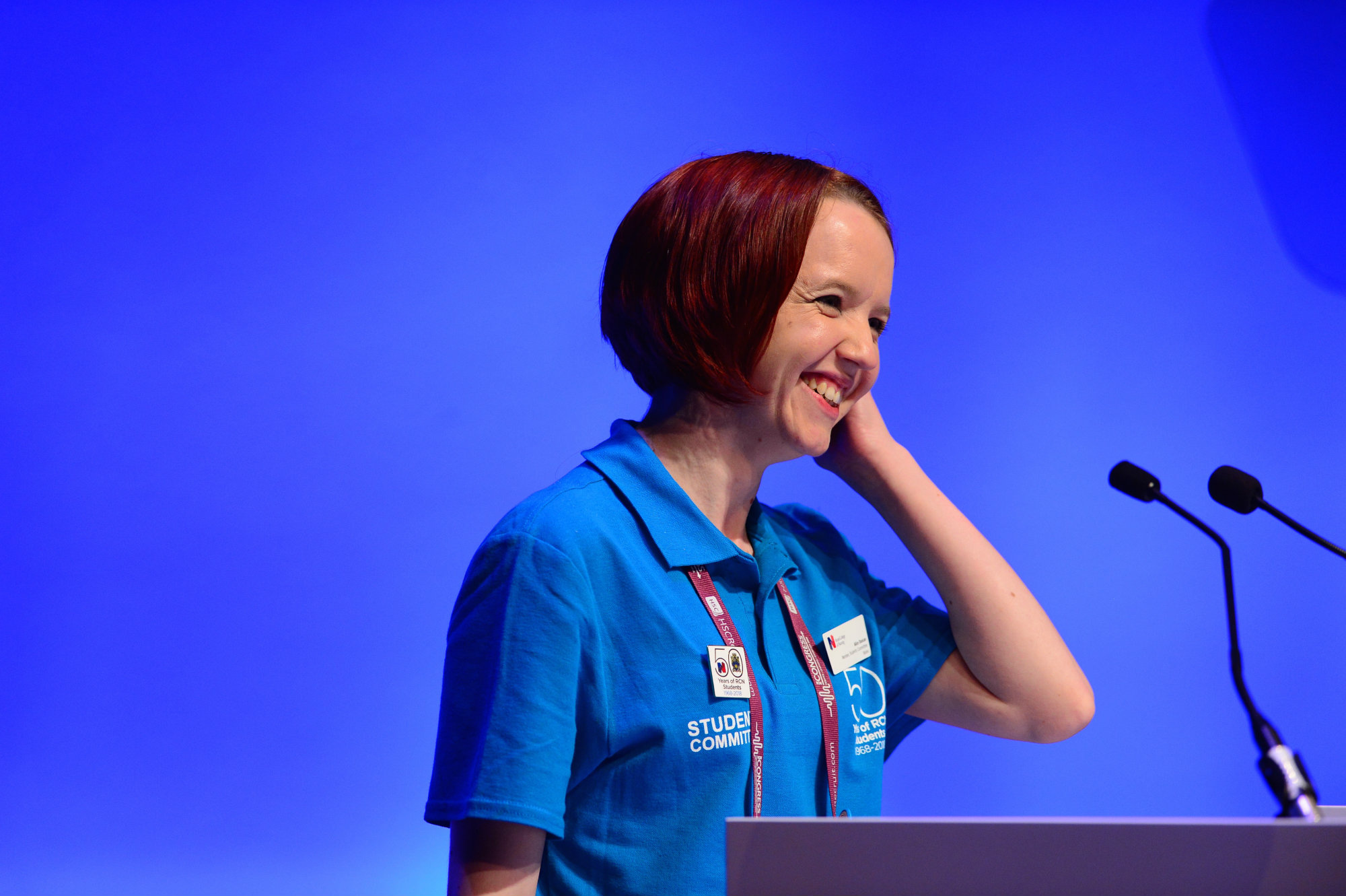 Delegate speaking at Congress 2018 