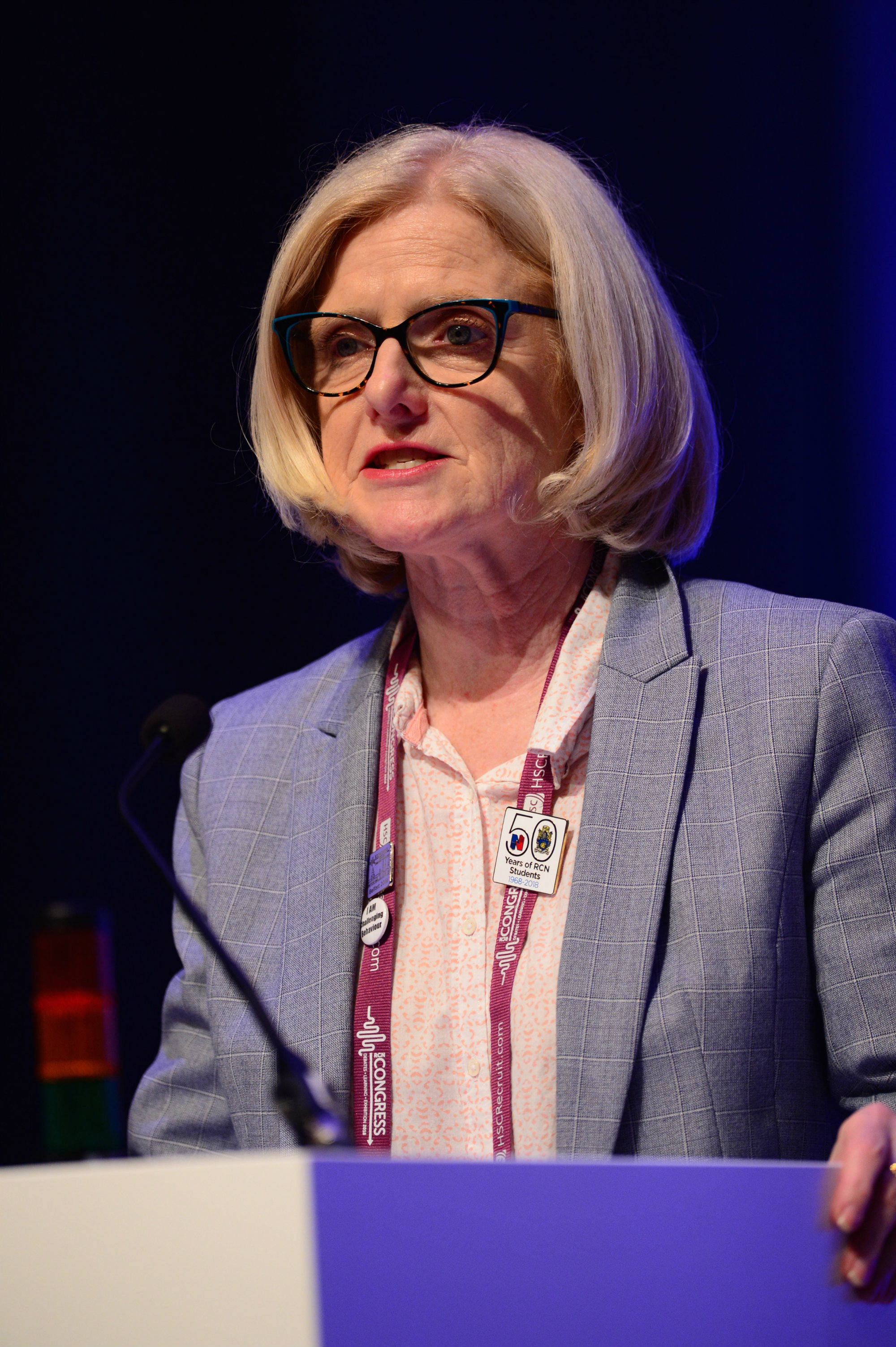 Janet Davies speaking at Congress 2018 Tuesday