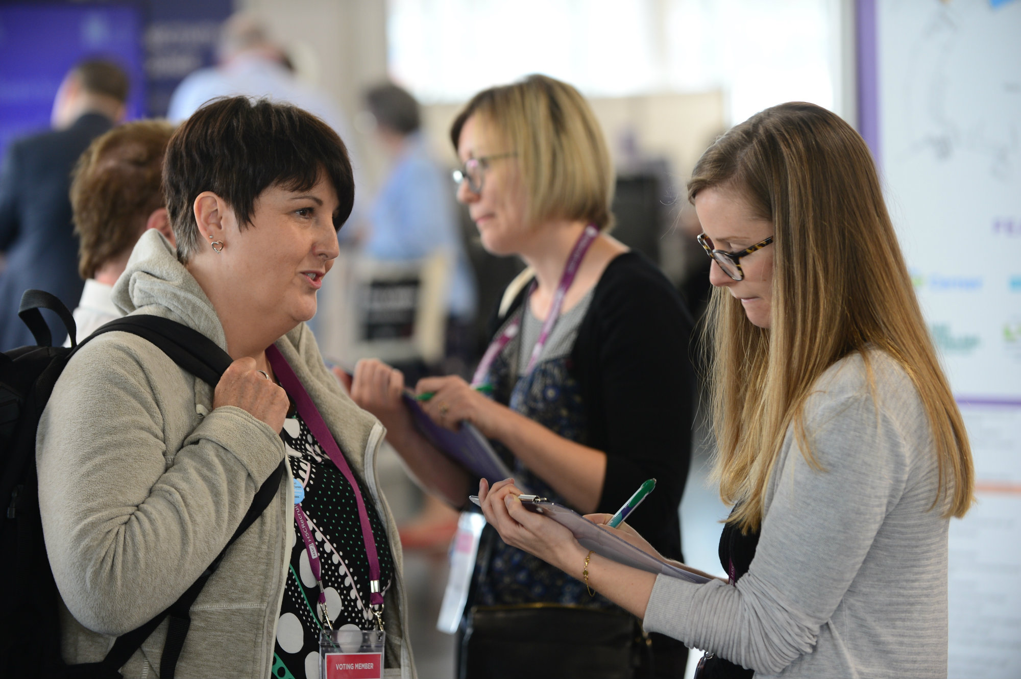 RCN Daily Bulletin staff working hard at Congress 2018 