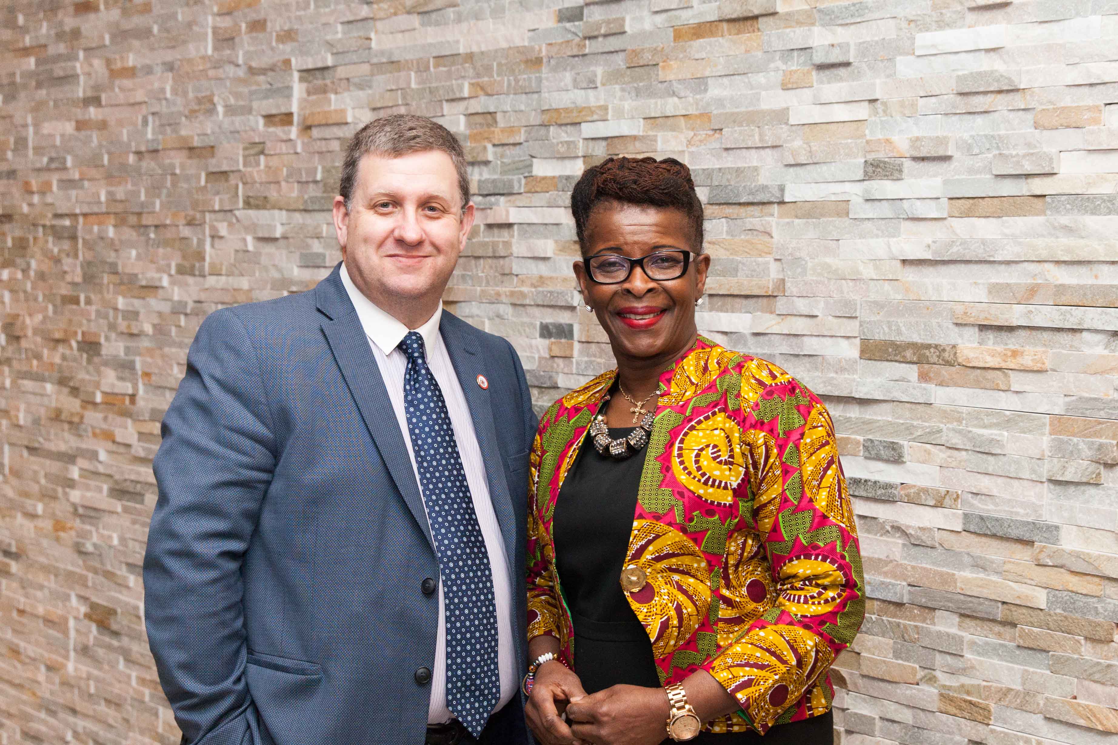 With RCN President Cecilia Anim