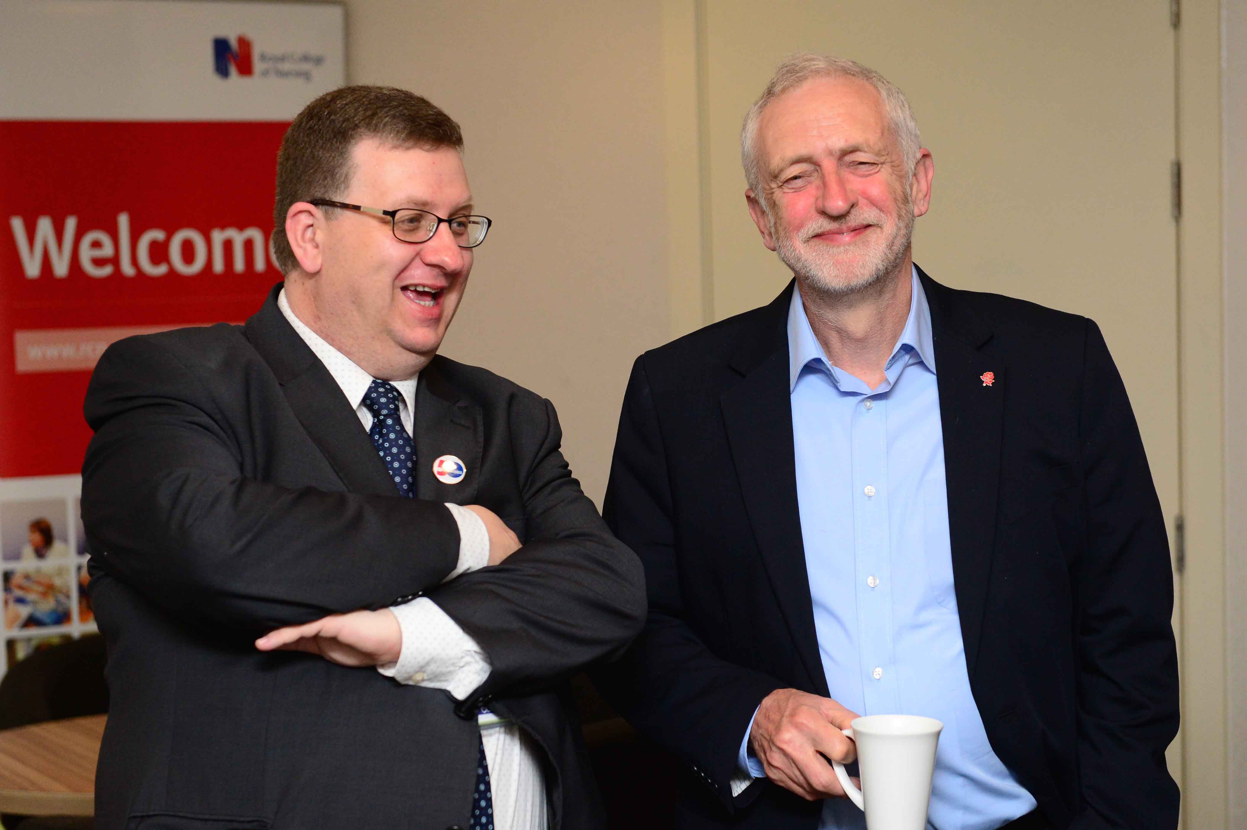 Michael Brown and Jeremy Corbyn