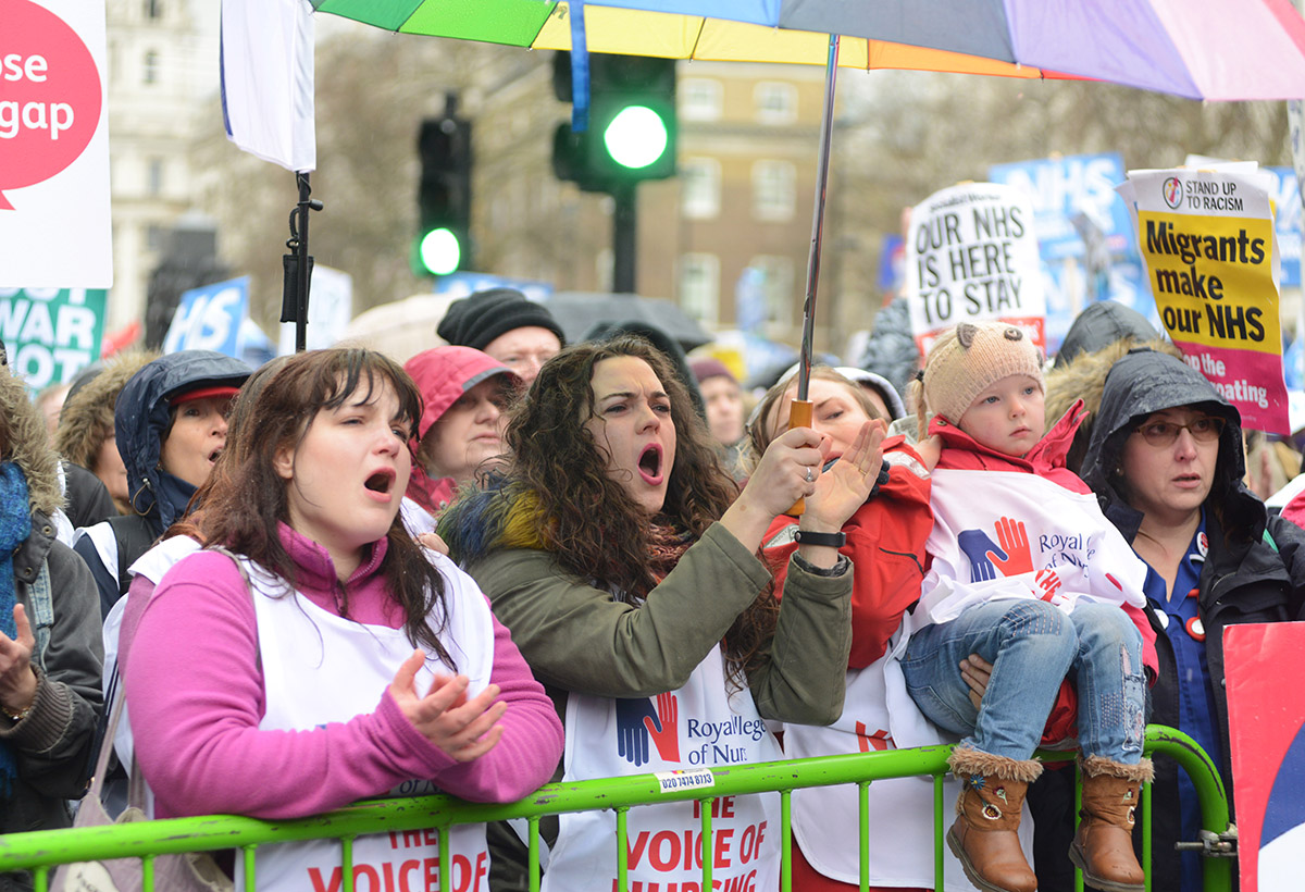 NHS march