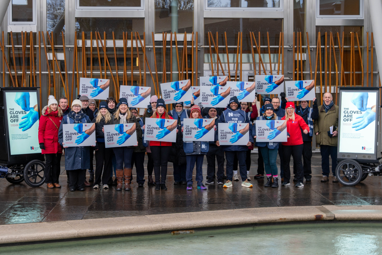 RCN members at the launch of our Scotland manifesto