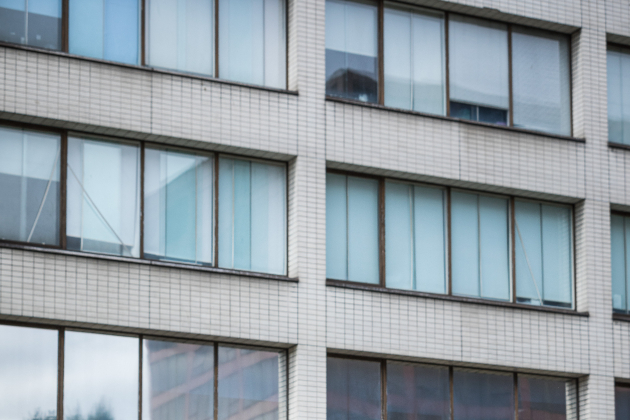 Outside facade of hospital building