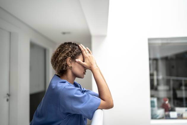 Worried nurse 