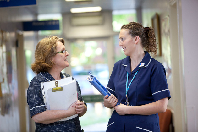 Nursing staff talking