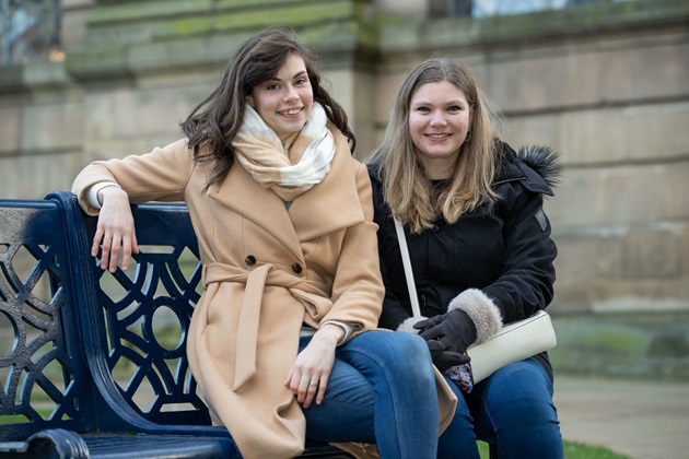 Hannah Beckii bench together