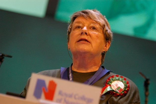 Professor Dame June Clark at an RCN event in 2004