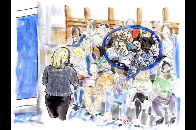 Illustration of safe staffing meeting