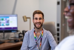 A smiling member of nursing staff