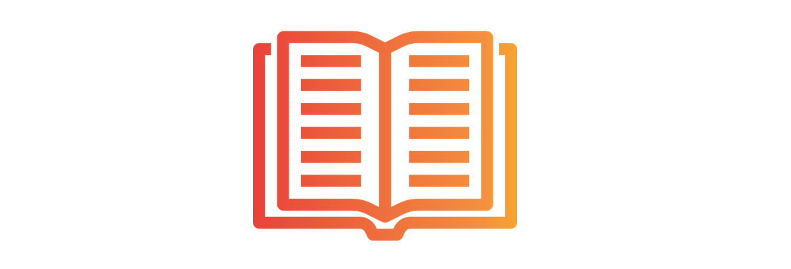 Infographic of a person reading an advice guide